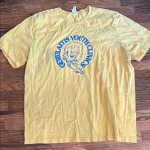 Vintage Graphic Tee with Blue Print